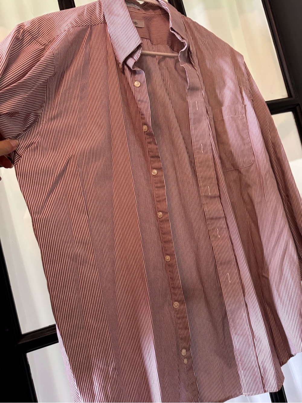 Men's IZOD Red Stripe Button-Up Shirt